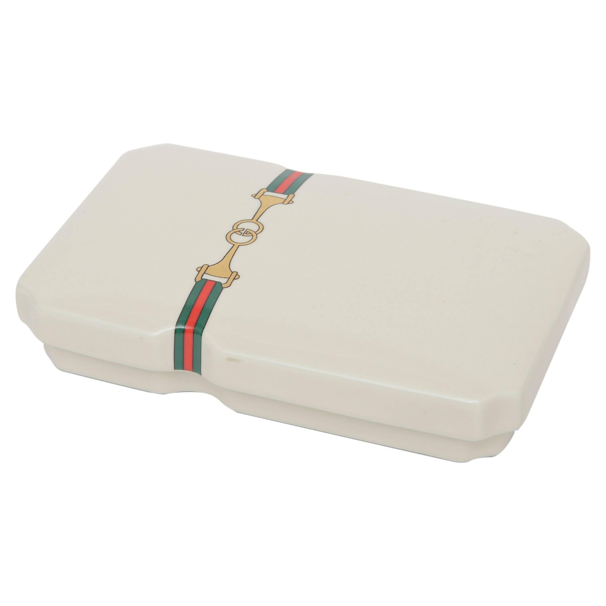 Vintage Porcelain Gucci Incense TwoPart Box at 1stDibs