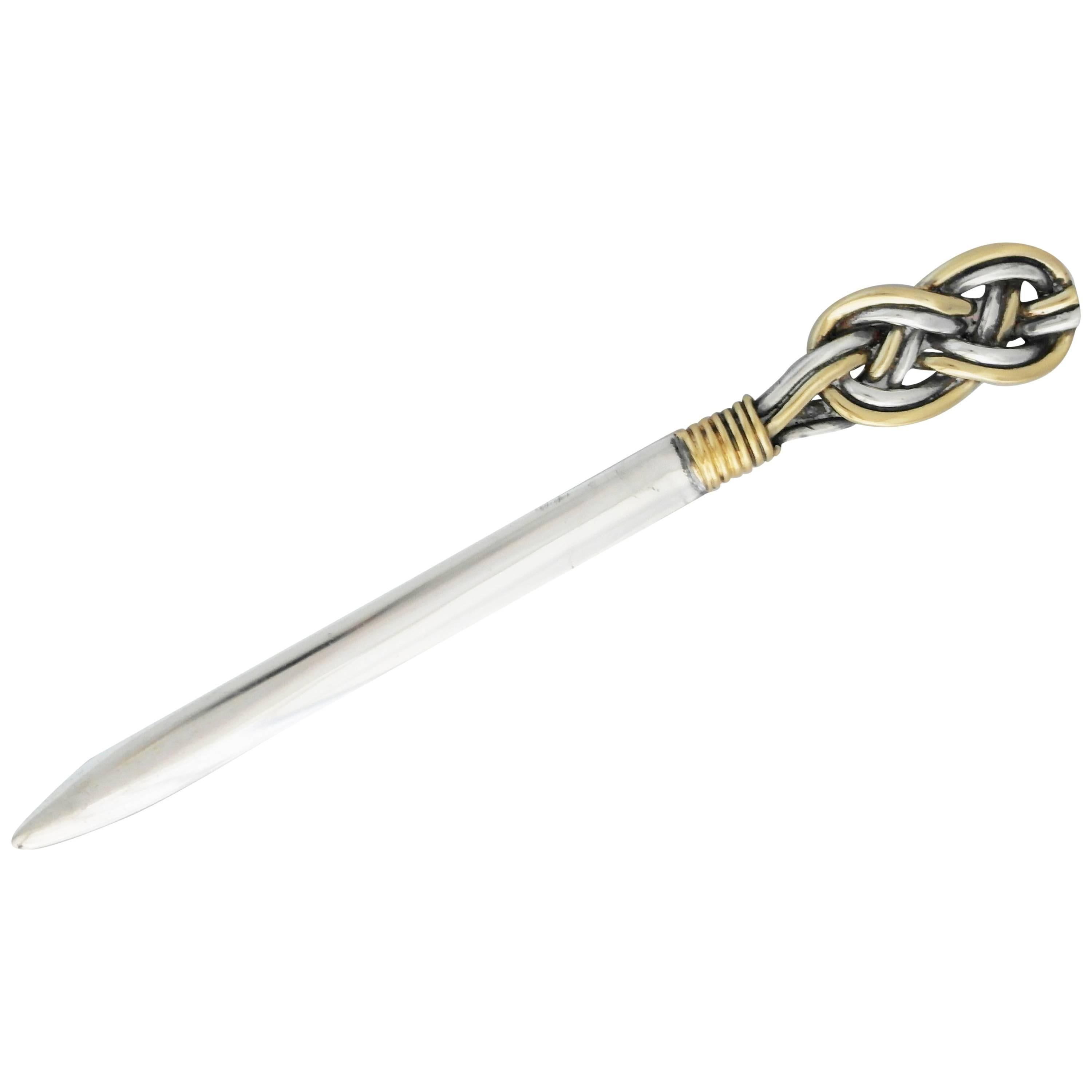 Tane Sterling Silver Gilded Letter Opener