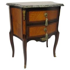 French Bedside Table or Chest of Drawers