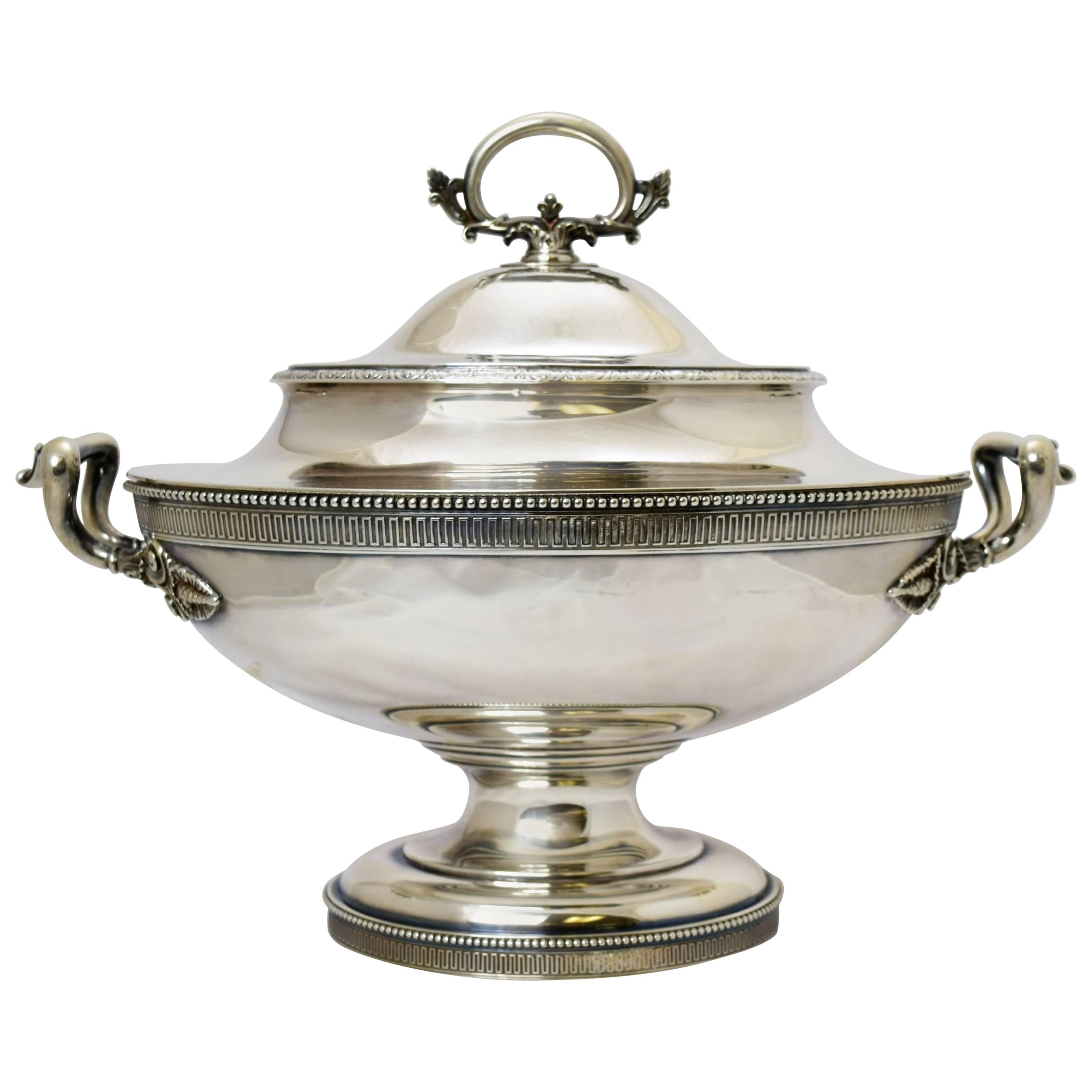 Tiffany & Co. Large Sterling Silver Tureen, circa 1875