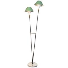 Floor Lamp with Optional Metal Shades, Italy 1950s