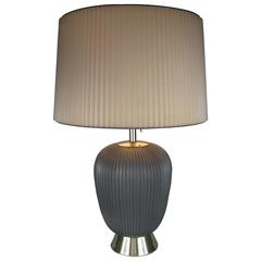 Rare 1950's Graphite Ceramic Lamp by Gerald Thurston for Lightolier 11