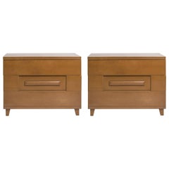 Pair of Oversized Midcentury Bachelor Chests