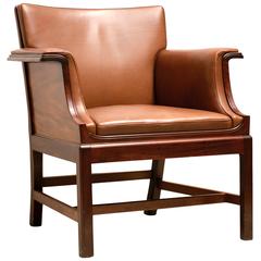 Antique Armchair in Cuban Mahogany by Ole Wanscher