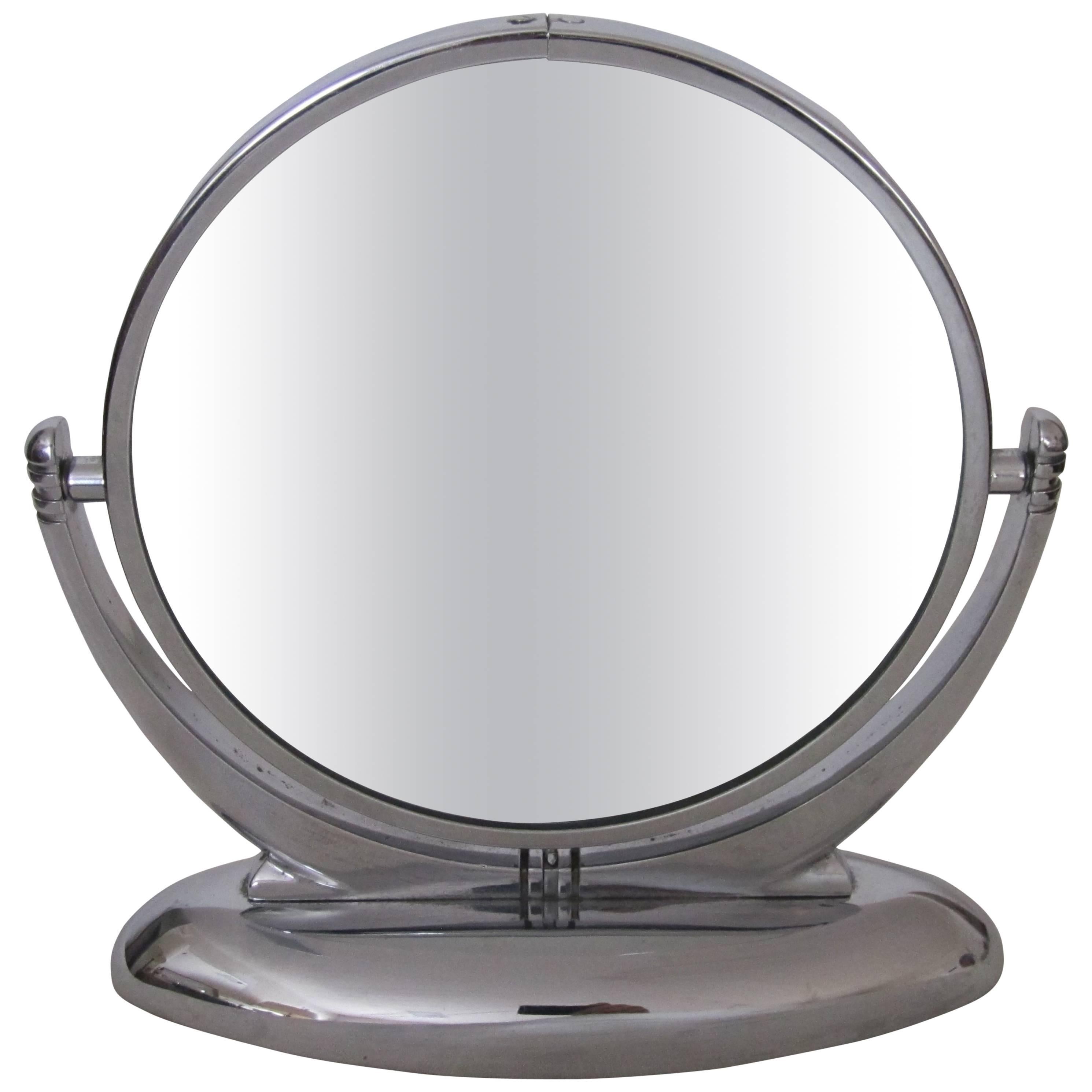 Art Deco Chrome Vanity Table Mirror 6