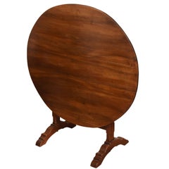 19th Century French Wine Tasting Tilt-Top Table