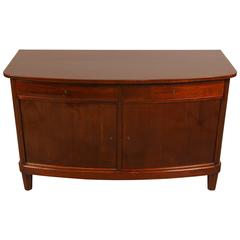 Antique Elegant Danish Mahogany Sideboard with Curved Front