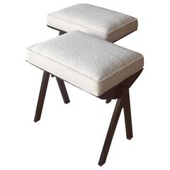 Pair of Mid-Century Stools