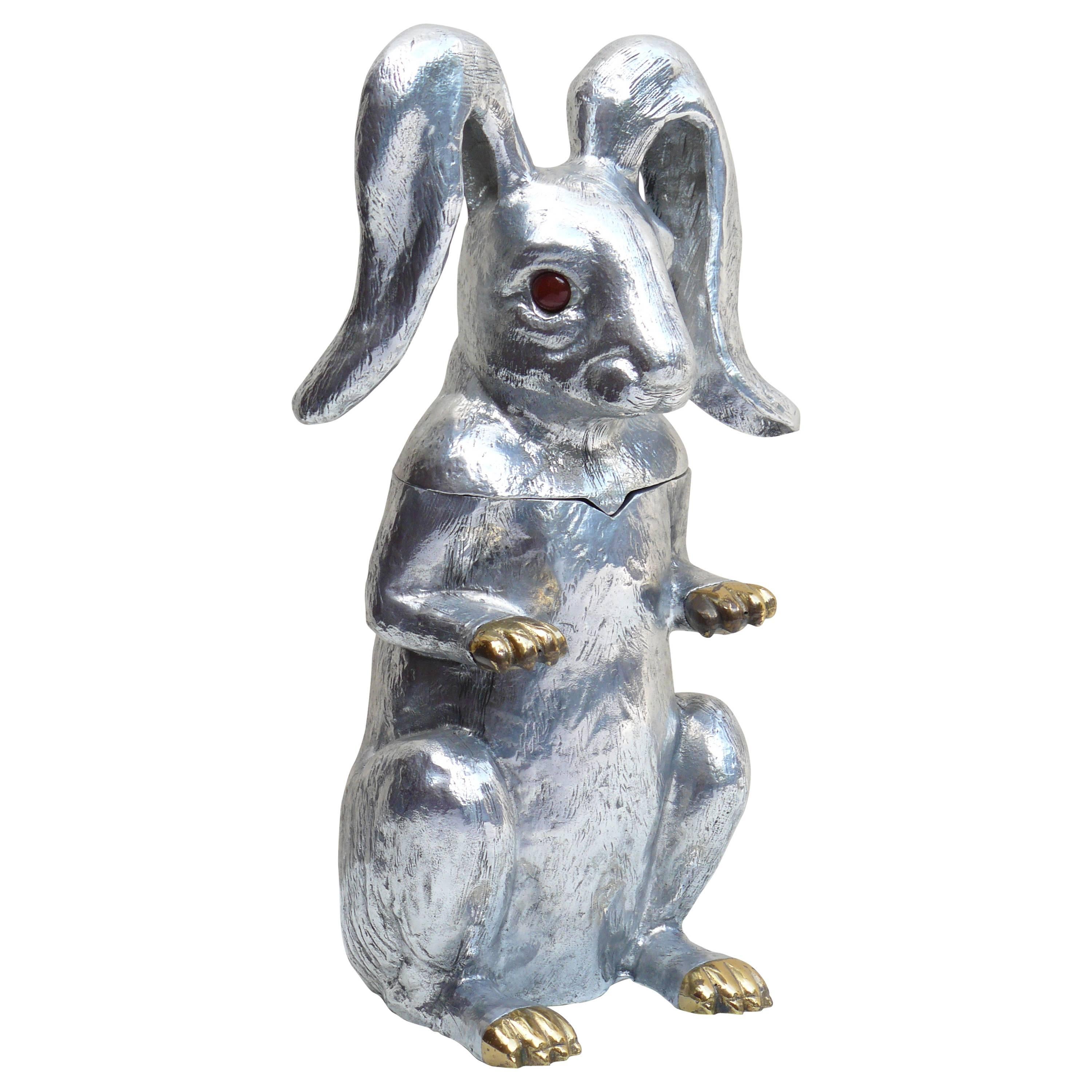 New Old Stock Arthur Court Rabbit Ice Bucket or Wine Cooler For Sale