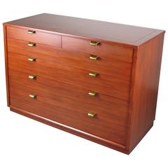 Six-Drawer Mahogany Chest by Edward Wormley for Drexel, 1950s