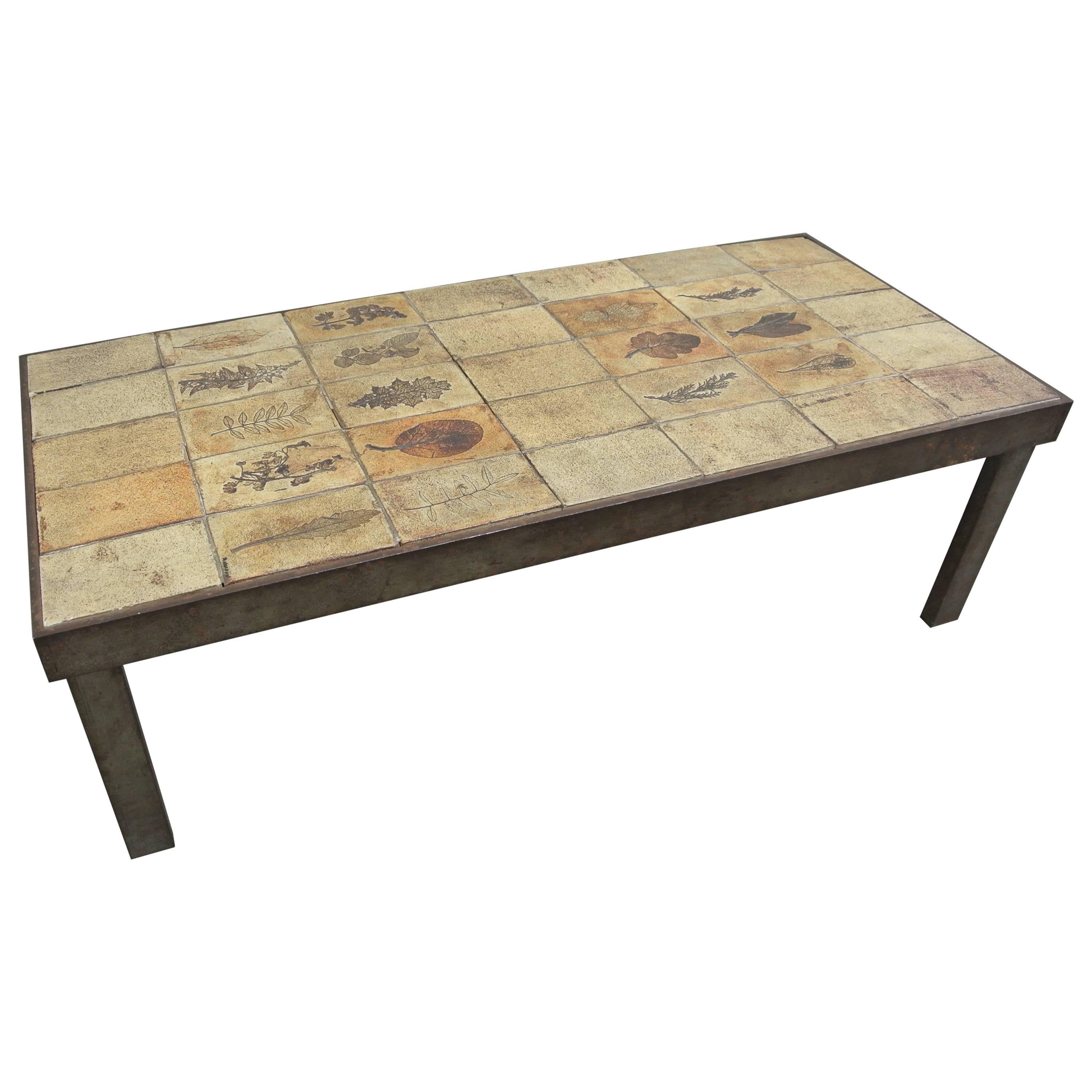 Garrigue Tile Coffee Table by Roger Capron 