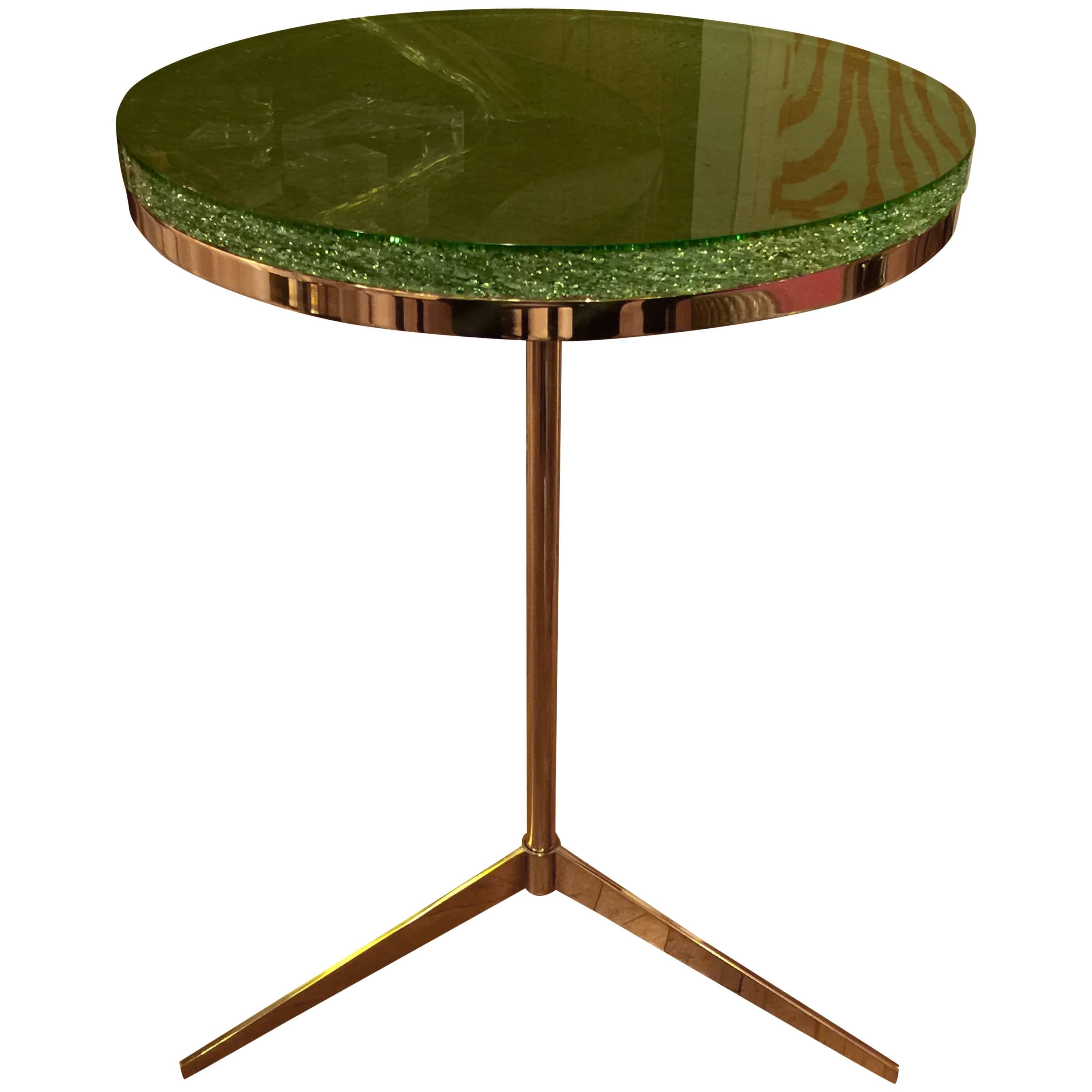 Brass Tripod Table 