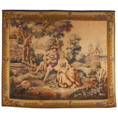 Pretty Flemish Baroque Style Tapestry of Desirable Size