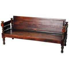 Antique Anglo-Indian Hall Bench
