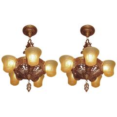 Beardslee Five-Slip Shade Fixture, circa 1934 5