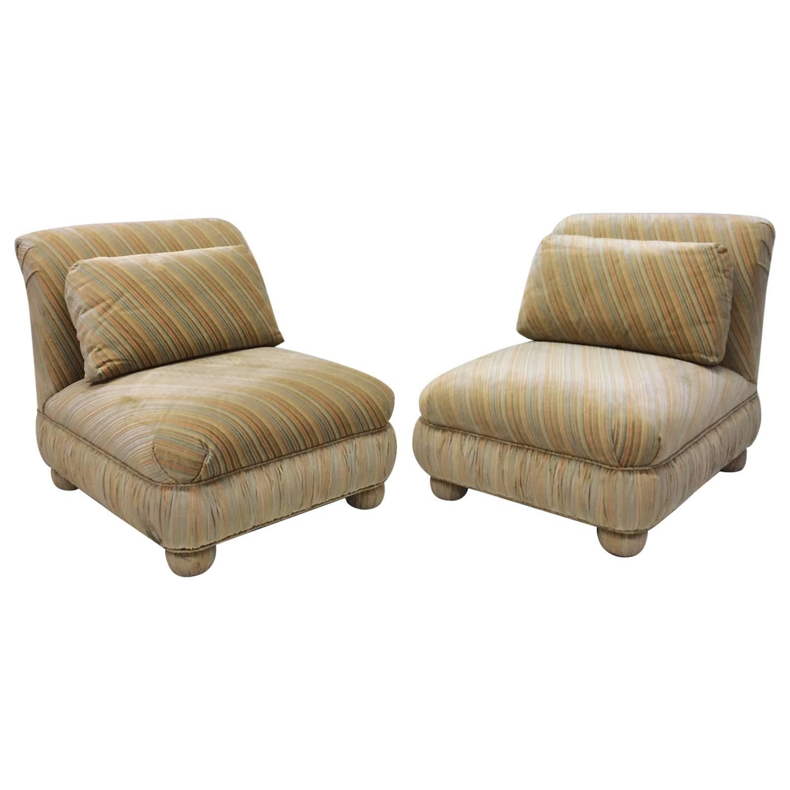 Pair of Slipper Chairs by Milo Baughman