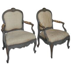 Antique Pair of Swedish Armchairs from the Bibby Estate in Södermanland