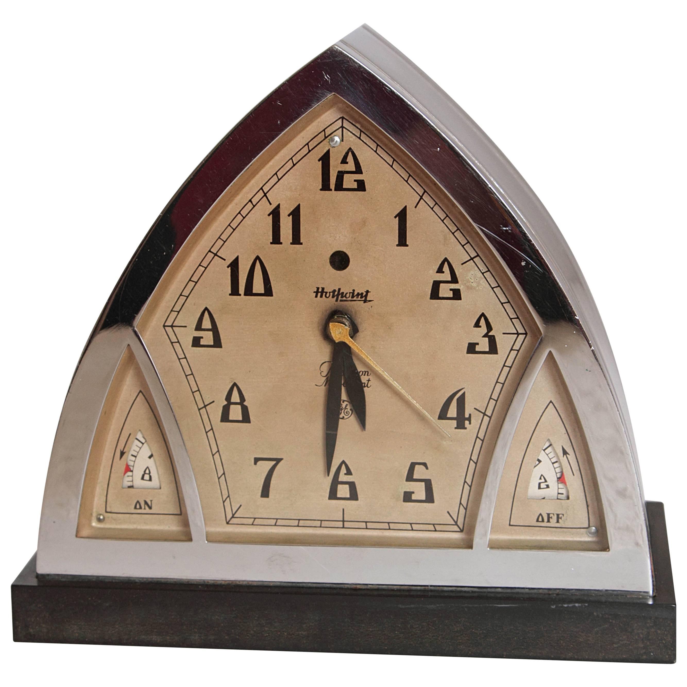 Iconic Patented Raymond Patten Hotpoint Art Deco Machine Age Slave Clock