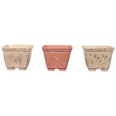 Trio of Small Planters Custom Made for Steve Chase