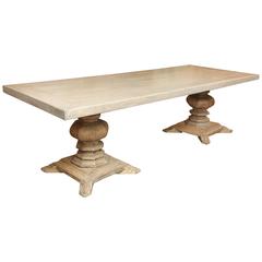 French Double Pedestal Table