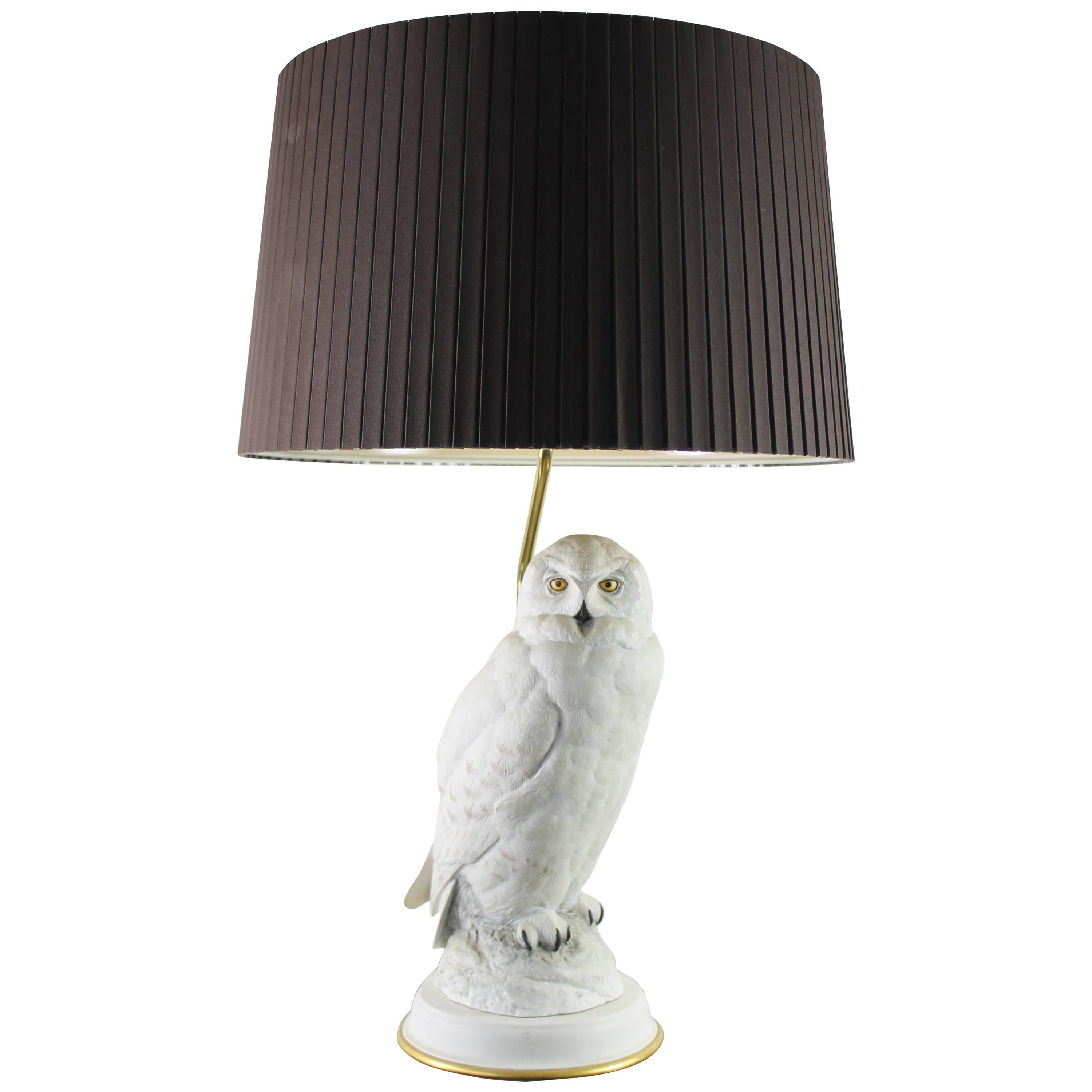 Snow Owl  Lamp For Sale