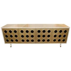 Great "Brutalist" Parchment Credenza 10