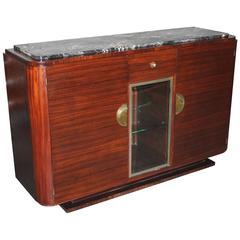 French Art Deco Exotic Macassar Ebony Buffet, circa 1940s 9