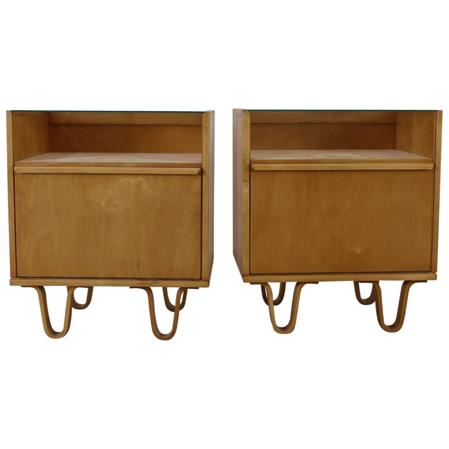 Scarce Set of Nightstands by Cees Braakman for UMS Pastoe