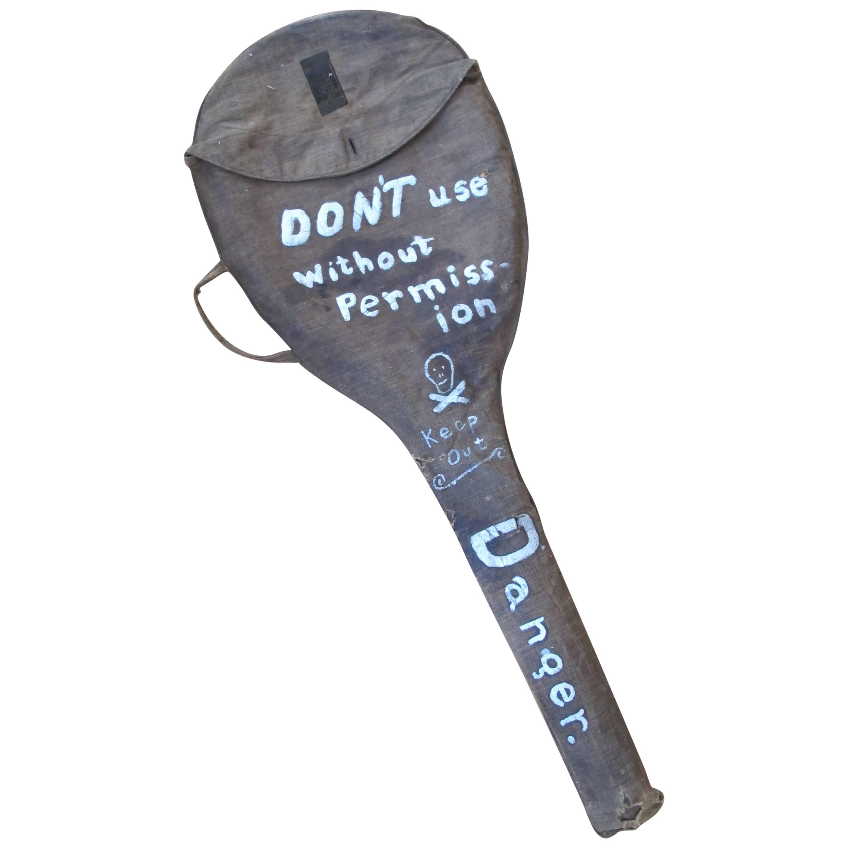 Tennis Racquet Cover with a Message For Sale