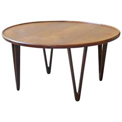 Circular Coffee Table in Brazilian Rosewood by Tove & Edvard Kindt-Larsen 12