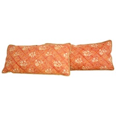 Pair of Vintage Fortuny Fabric Pillows