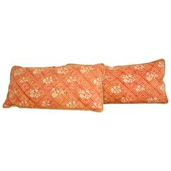 Pair of Vintage Fortuny Fabric Pillows 7