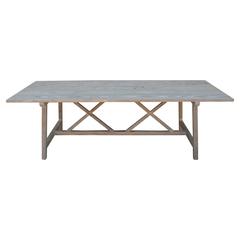 harvest table farm pine custom trestle xx tables 1stdibs