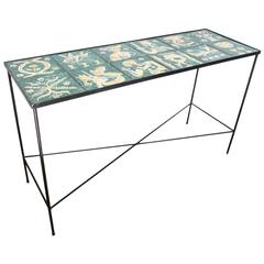 Mid-Century Italian Ceramic Table by Ugo Lucerni