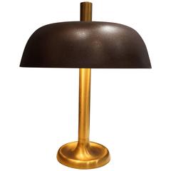 Large Brass Table Lamp by Hillebrand