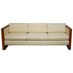 Milo Baughman Style Mid-Century Modernist Sofa