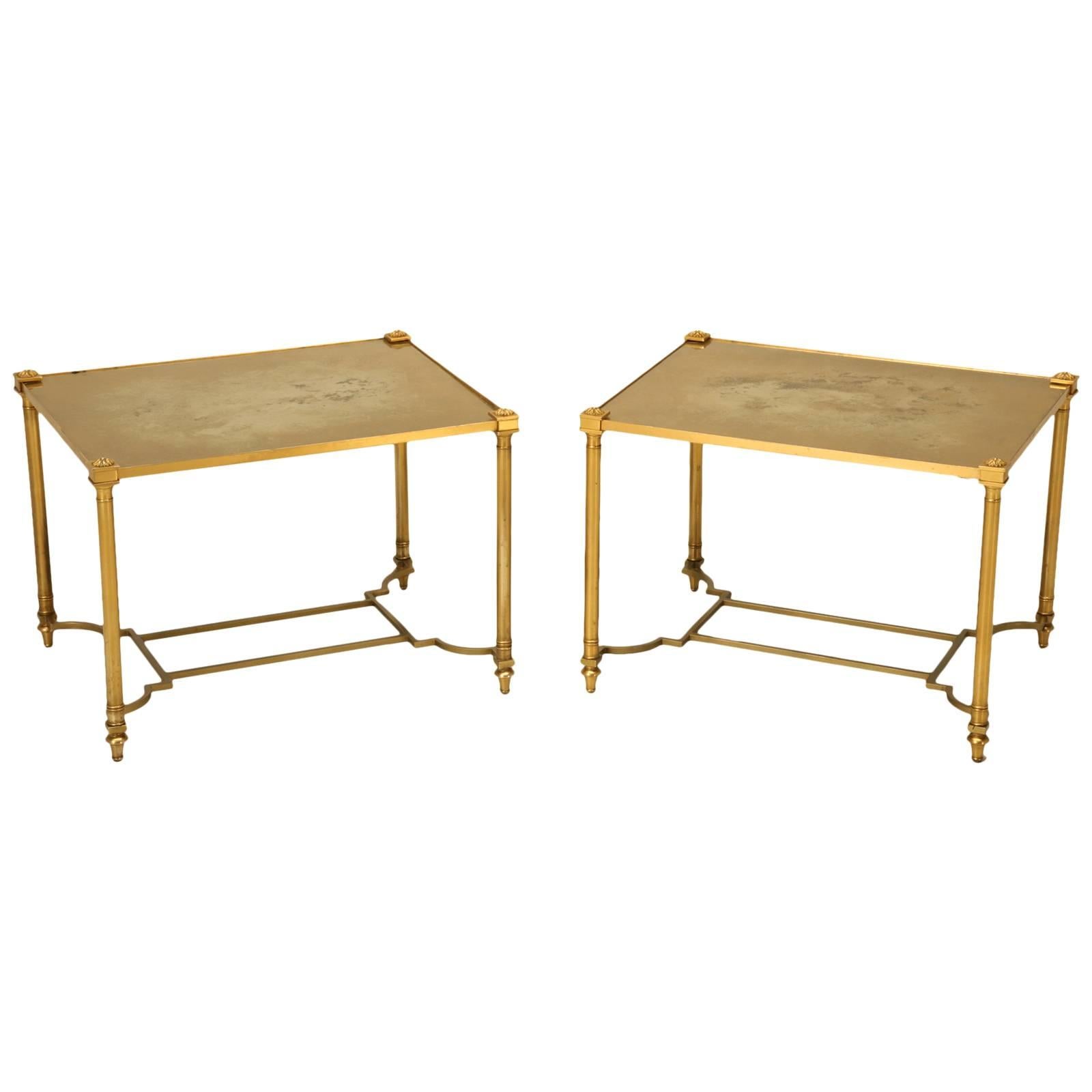 Mid-Century Pair of Coffee Tables in the Style of Baguès