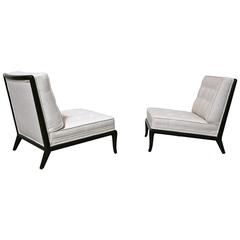 Pair of Modernist Slipper Chairs 