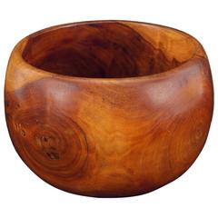 Vintage Hawaiian Koa Wood Bowl