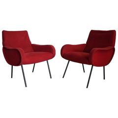 Pair of Marco Zanuso Armchairs, Original Edition 7