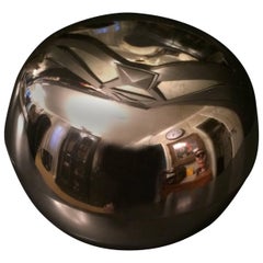 Runder versilberter Schachtel, Behälter