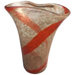 Large Fratelli Toso Glass Vase