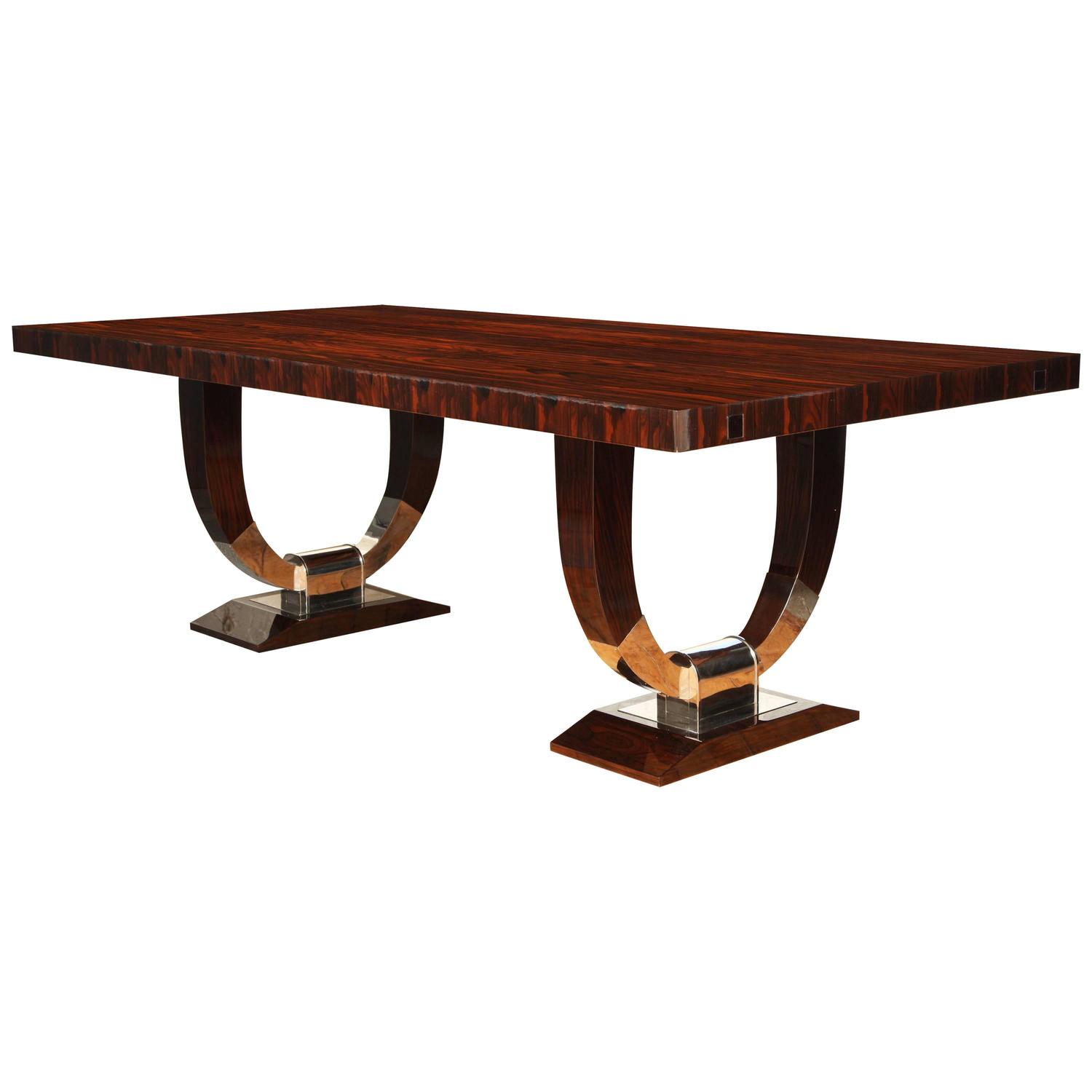 Elegant Art Deco Dining Table at 1stdibs Elegant Art Deco Dining Table at 1stdibs