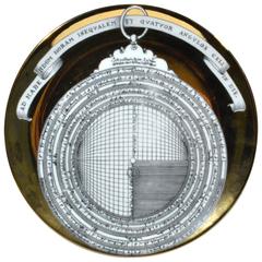 Piero Fornasetti Astrolabe Plate, Number Twelve in Astrolabio Series 11