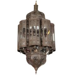 Moroccan Hand-Crafted Mamounia Light Fixture Clear Glass 8