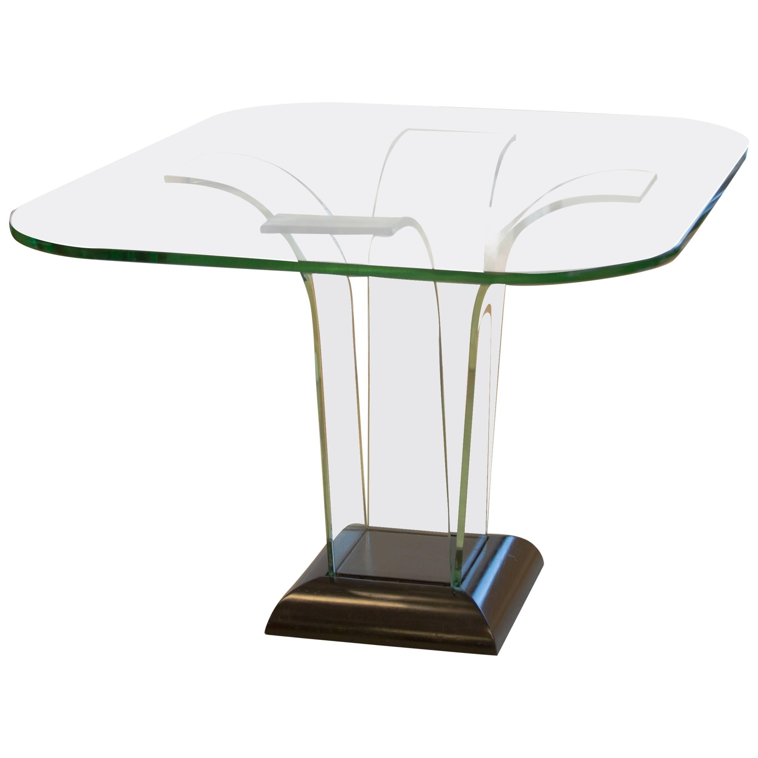 Glass Center Table by Modernage For Sale