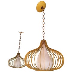 Mid-Century Modern Onion Shape Pendant Lights