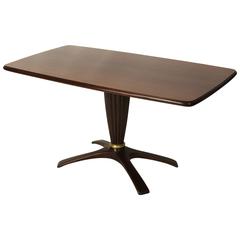 Italian Mahogany Breakfast Table Attributed to Paulo Buffa 1