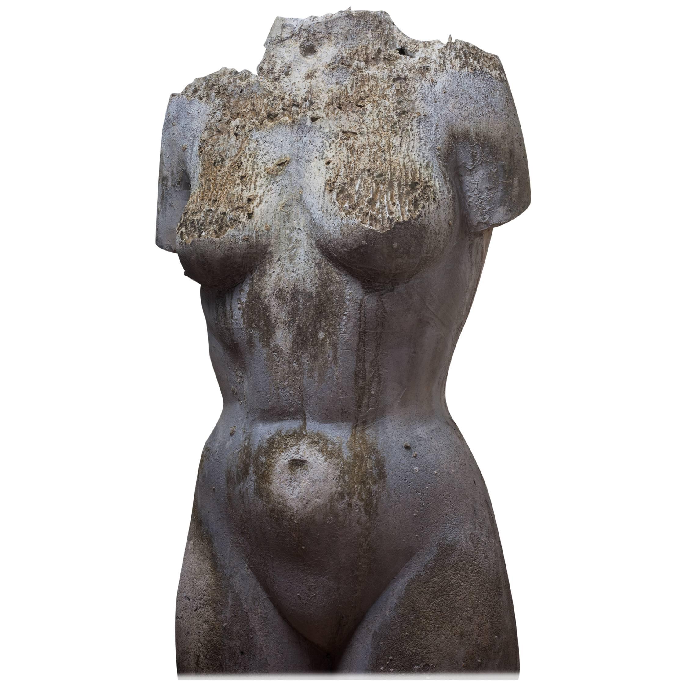 Large Nude Female Torso Sculpture