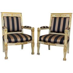 Empire Style Gray Gilded Bergere